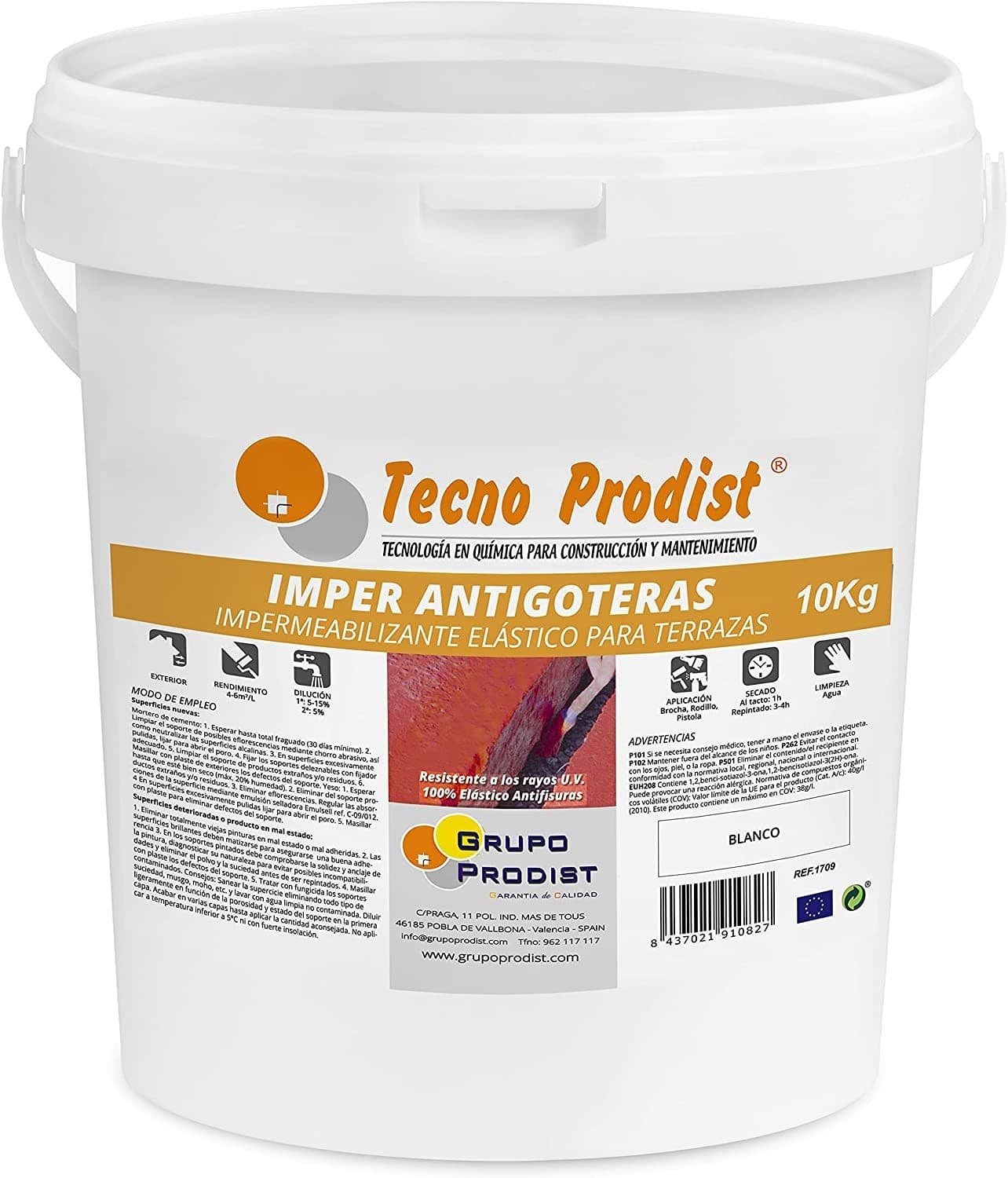 IMPER ANTIGOTERAS von Tecno Prodist - Elastische Abdichtung für Terrassen - Gummi - Abdichtung und Sanierung