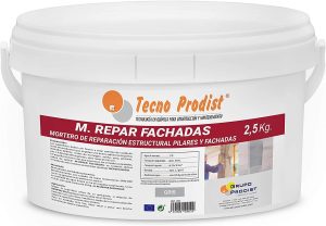 M-REPAR FACHADAS di Tecno Prodist - Malta strutturale per facciate, cornicioni, pilastri - Con fibre speciali