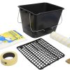 Tecno Prodist KIT SPECIALE DI VERNICIATURA INTERNA - Rullo Dripproof di qualità professionale con secchio, nastro, coperchio e pennello