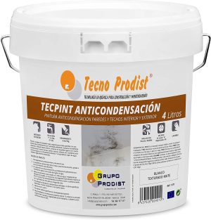 Peinture anti-condensation TECPINT ANTICONDENSATION by Tecno Prodist - Peinture anti-condensation à base d'eau - Intérieur et extérieur - Murs et plafonds (BLANC)