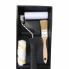 KIT ESMALTE di Tecno Prodist - 2 rulli per vernice smaltata antigoccia da 11 cm con secchio e pennello - per laccare metallo o legno