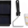 KIT DE APLICAÇÃO DE TINTAS MULTIUSO TECPINT da Tecno Prodist - Rolo, balde e pincel à prova de gotas - Ideal para paredes e tectos