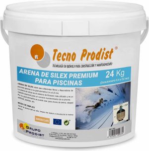Sable pour filtres et épurateurs de piscines PREMIUM SILEX SAND for SWIMMING POOLS by Tecno Prodist (Grain size 0,4 to 0,8 mm) Idéal pour votre filtre et épurateur de piscine.