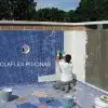 M-COLAFLEX PISCINES de Tecno Prodist - Mortier adhésif et flexible pour carreaux en contact permanent avec l'eau dans les piscines.