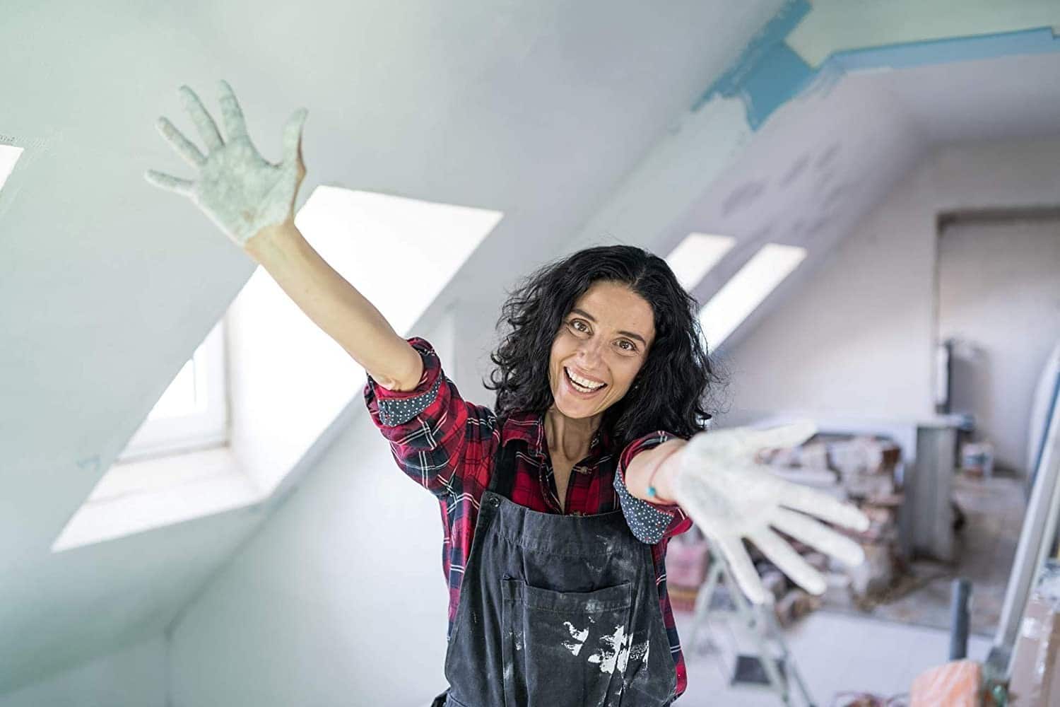 TECPINT TECHOS by Tecno Prodist - Peinture pour plafond à base d'eau - Extérieur et intérieur - Lavable - Application facile (BLANC)