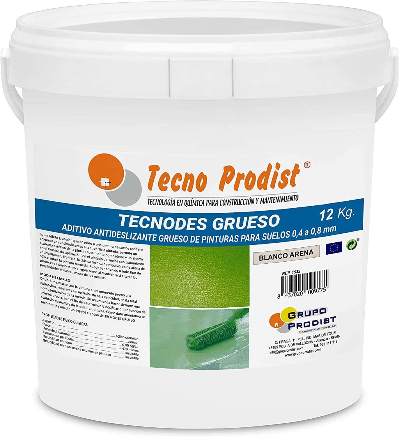 TECNODES by Tecno Prodist - Additif en poudre antidérapant pour peintures de sol