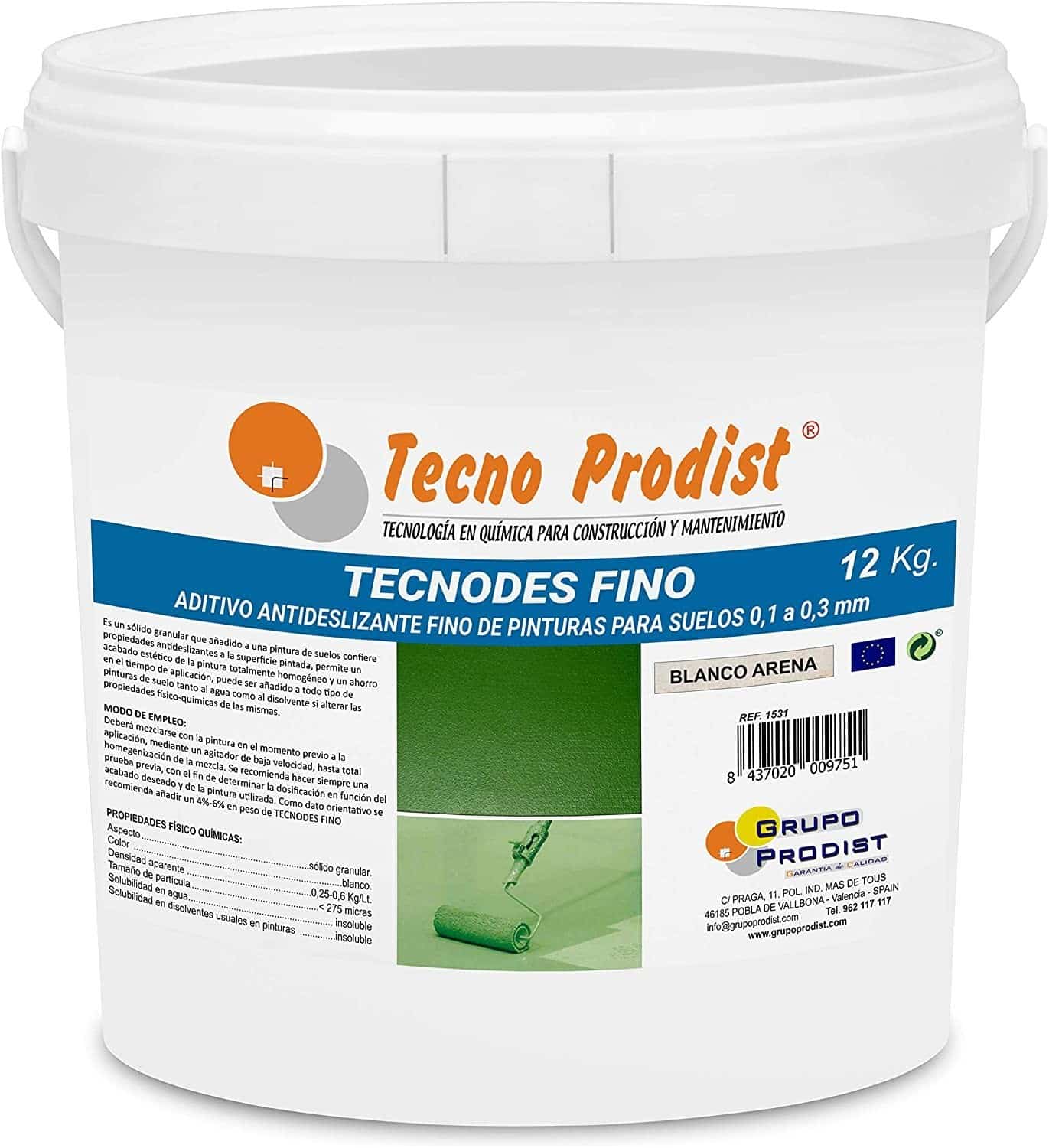 TECNODES by Tecno Prodist - Additif en poudre antidérapant pour peintures de sol