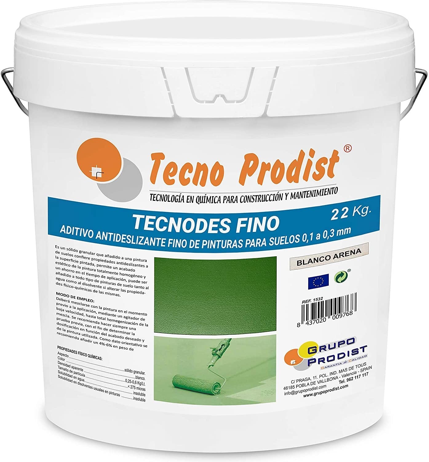 TECNODES by Tecno Prodist - Additif en poudre antidérapant pour peintures de sol