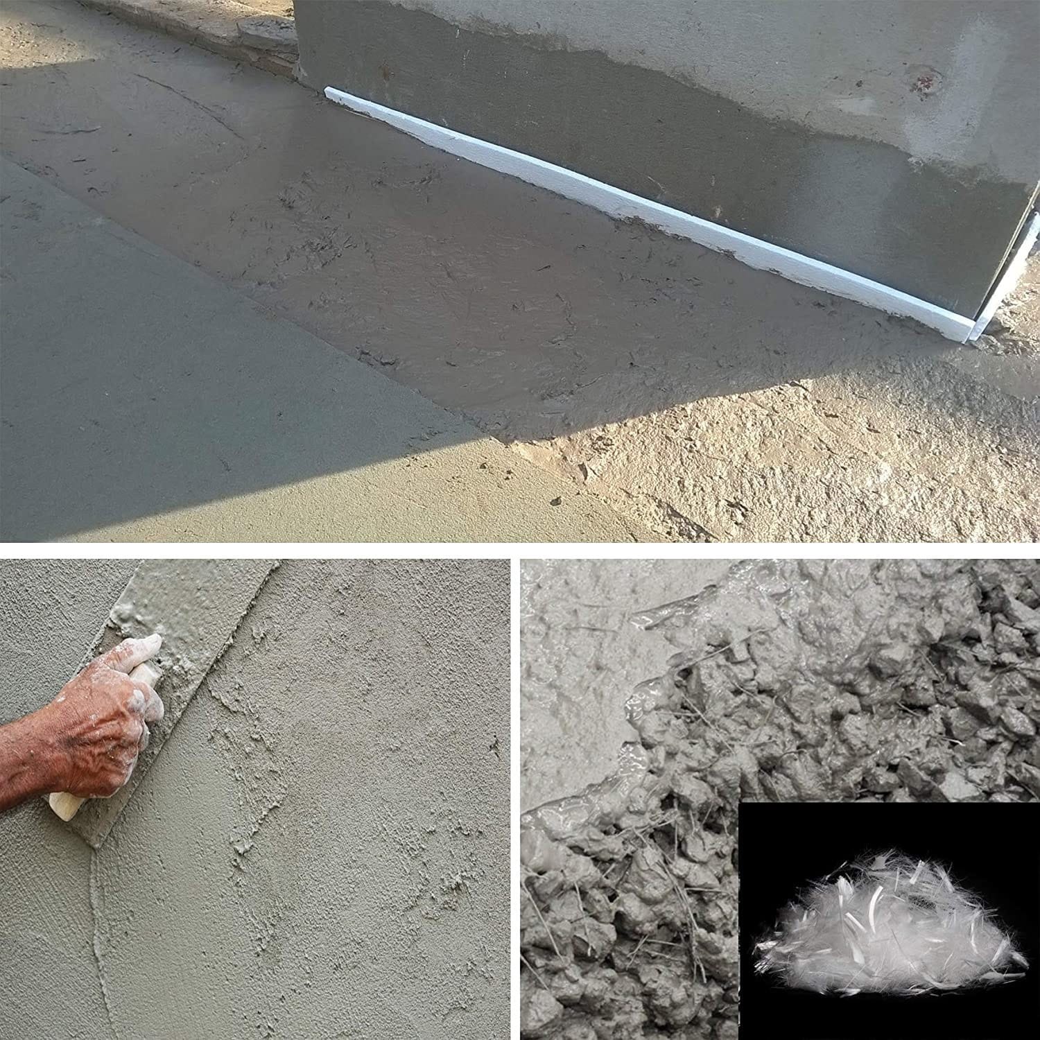 POLIFIBRAS di Tecno Prodist - Fibre da 12 mm per calcestruzzo, malta o intonaco - Polipropilene (Pp) - Maggiore resistenza senza fessurazioni