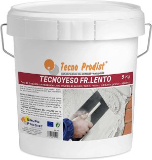 TECNO YESO LENTO by Tecno Prodist - Enduit à prise lente - Pour plâtres, enduits, cloisons, fissures ou trous.