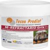 M-REFRACTARIO GRIS de Tecno Prodist - Mortier réfractaire pour briques réfractaires, plâtre, barbecues, fours ou cheminées.