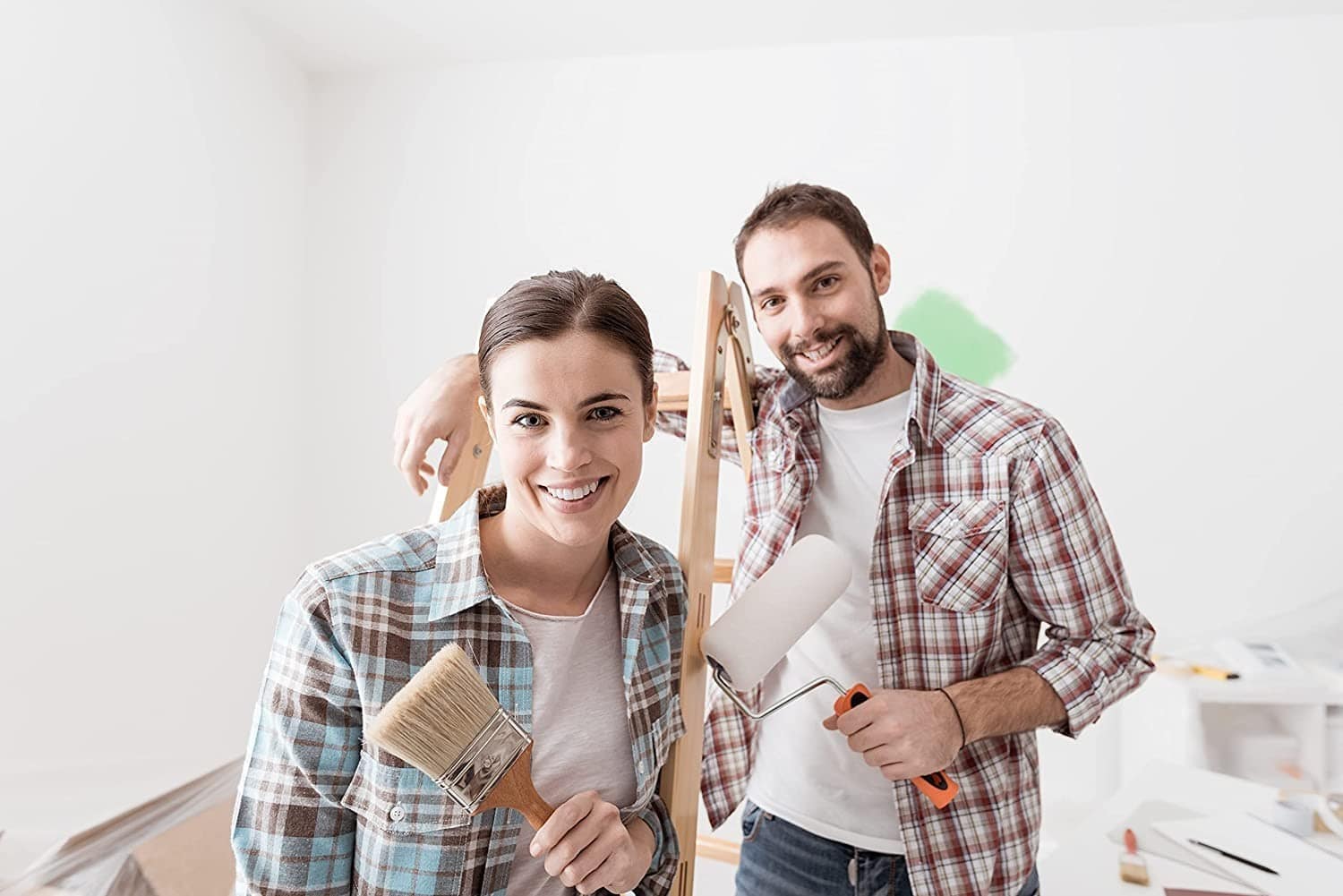 TECPINT TERMIC - Wasserbasierte thermische und akustische (Hallschall) Isolierfarbe - Innen - feuchtigkeitsbeständig - geruchlos (WEISS)