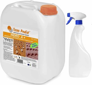 Tecno Prodist HIDRO A+ imperméabilisant transparent pour façades, tuiles, pierres - Imperméabilisant imperméabilisant transparent, hydrofuge incolore pour façades, tuiles, pierres (+Pulver)