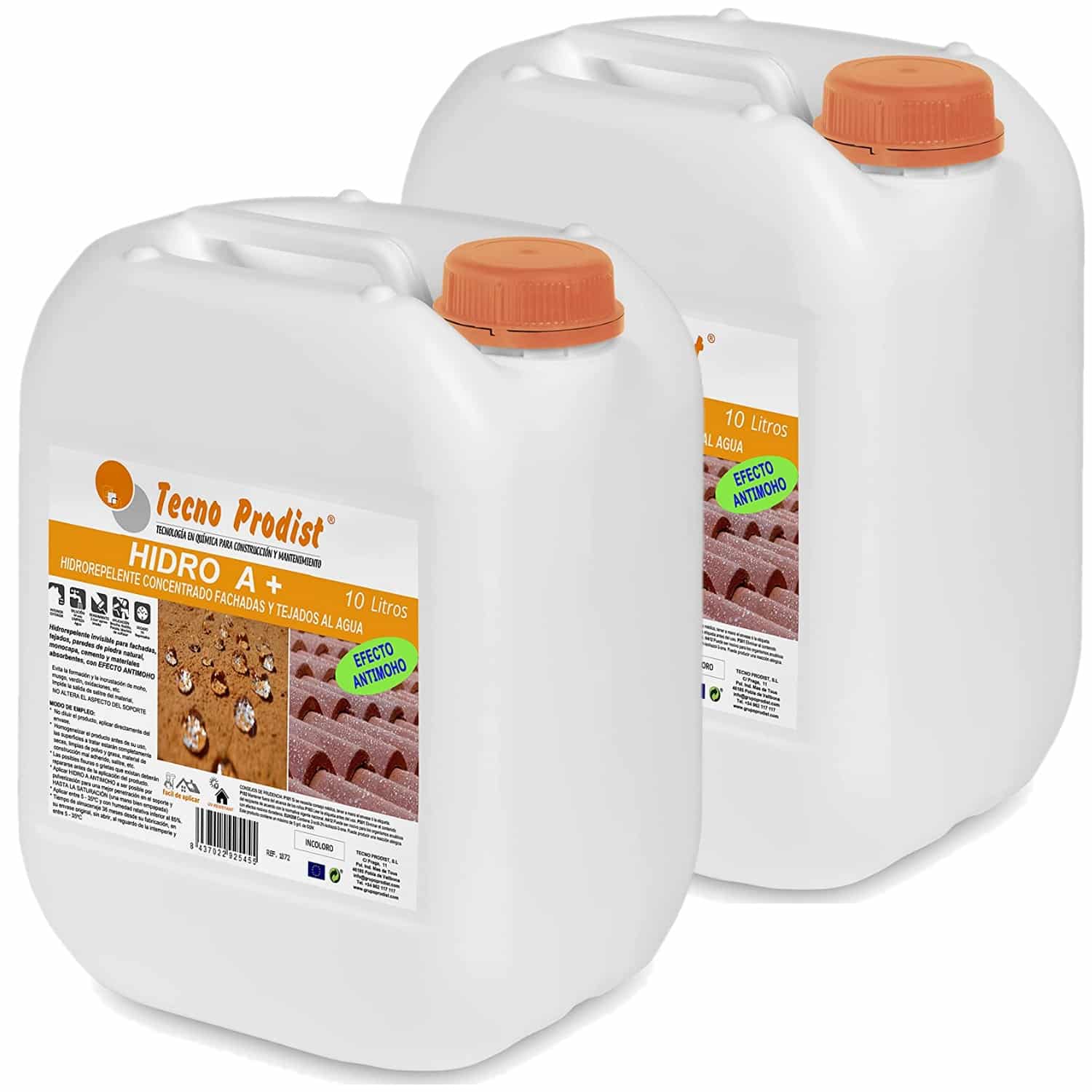 HIDRO A+ di Tecno Prodist - Impermeabilizzazione Impermeabilizzazione trasparente, incolore Impermeabilizzazione di facciate, piastrelle, pietra (+Pulver)