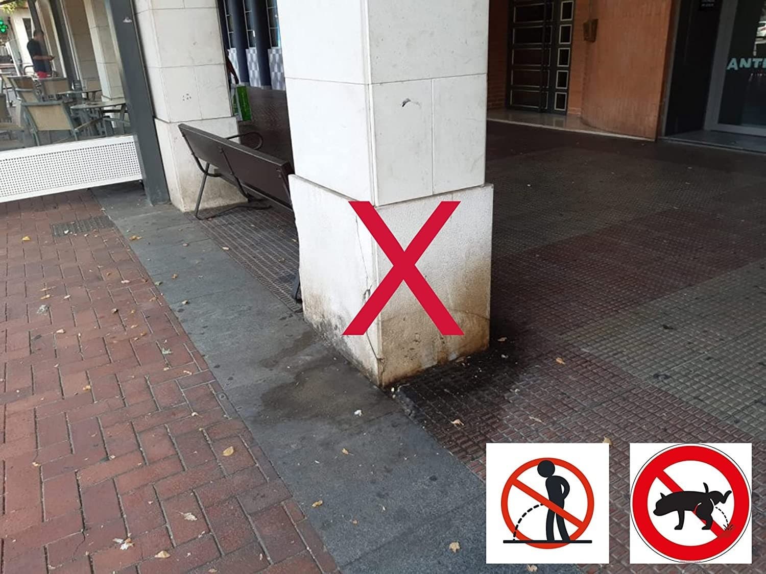 Tecnosolution Antipipi de Tecno Prodist - Hydrofuge spécial pour l'urine humaine et animale sur les façades et les sols.