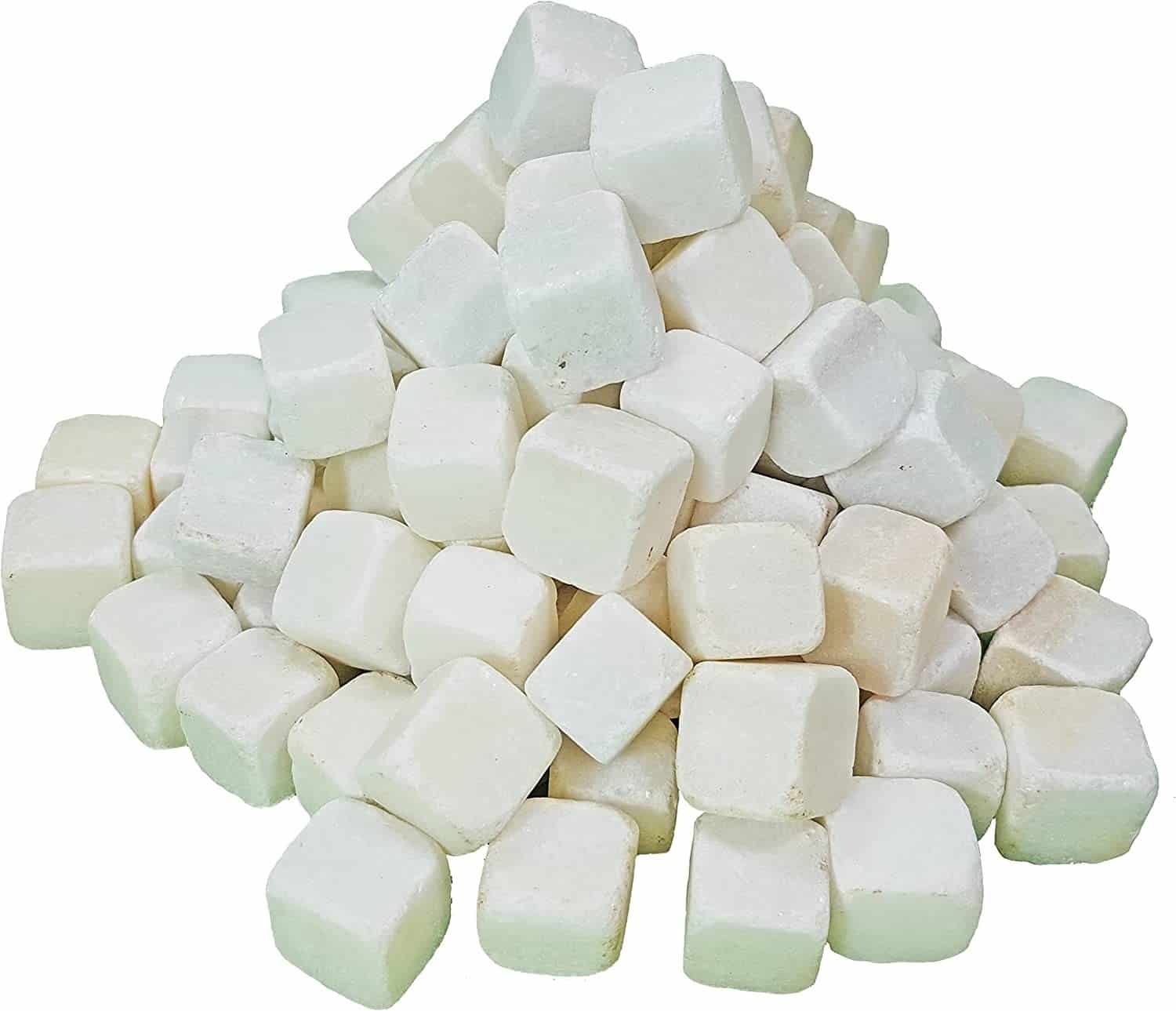 DECORATIVE ROCK DICE by Tecno Prodist - Marbre blanc 20 x 20 x 20 mm - Pierre décorative pour le jardin et la décoration intérieure des pots de fleurs
