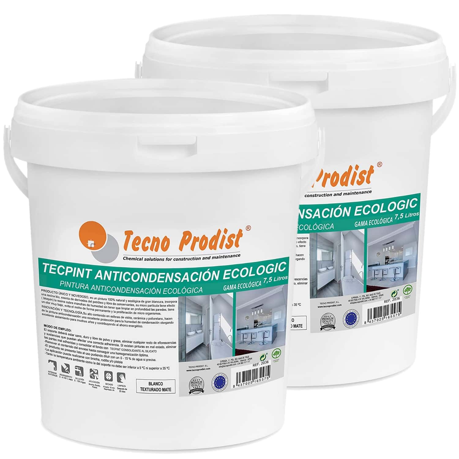 TECPINT ANTICONDENSATION ECOLOGIC by Tecno Prodist - Ecological anti-condensation paint interior - exterior, Breathable