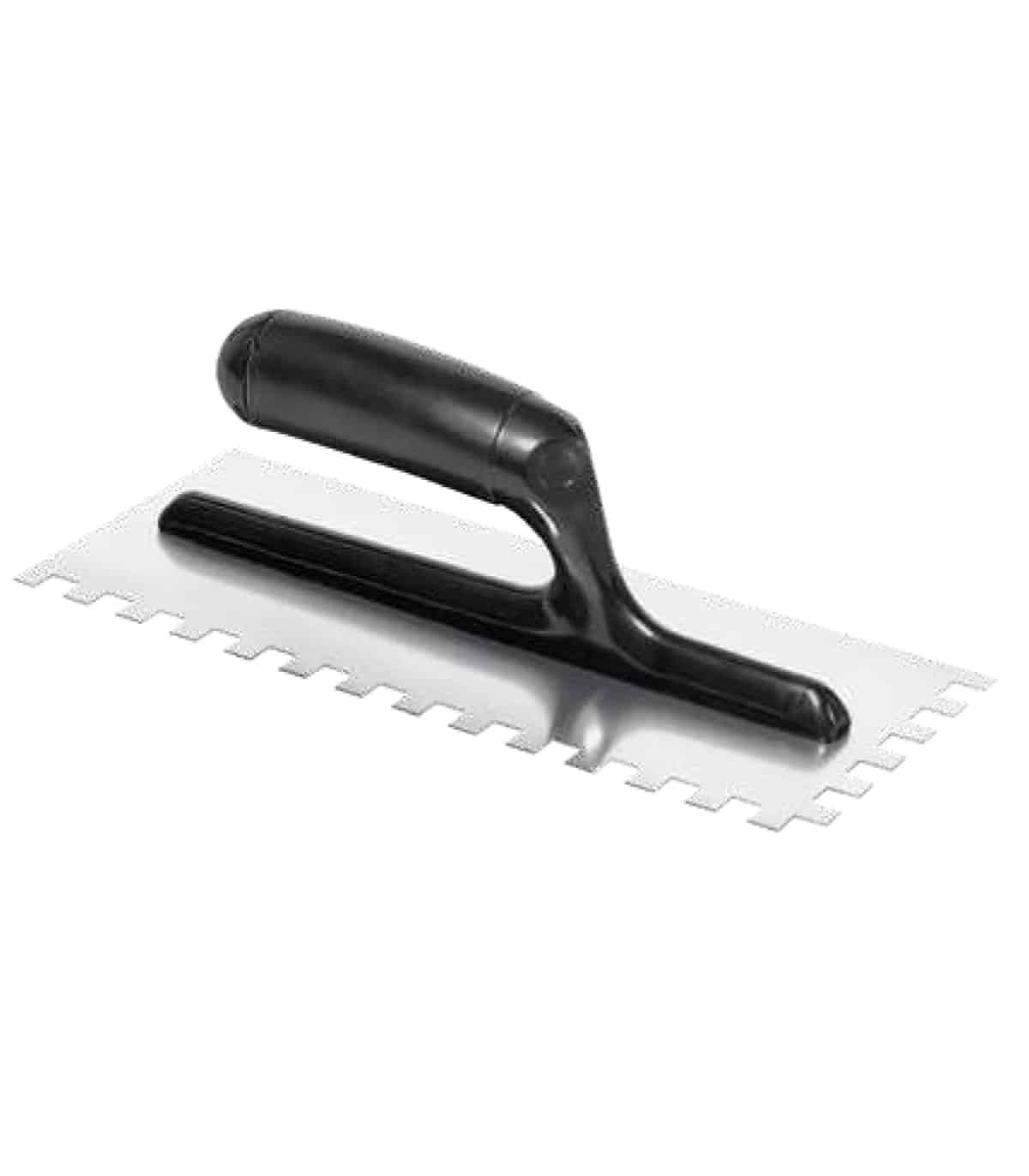 TRUELLE DENTÉE ACIER, MANCHE PLASTIQUE