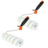 2 ROLOS DE MICROFIBRAS 22cm Superfícies lisas com tintas plásticas, interior - exterior (Embalagem 2 uni)