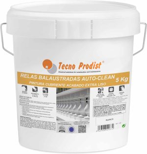 peinture pour balustrades RELAS BALAUSTRADAS AUTOCLEAN de Tecno Prodist Peinture pour balustrades et treillis à base d'eau, transpirante Autonettoyante par temps de pluie