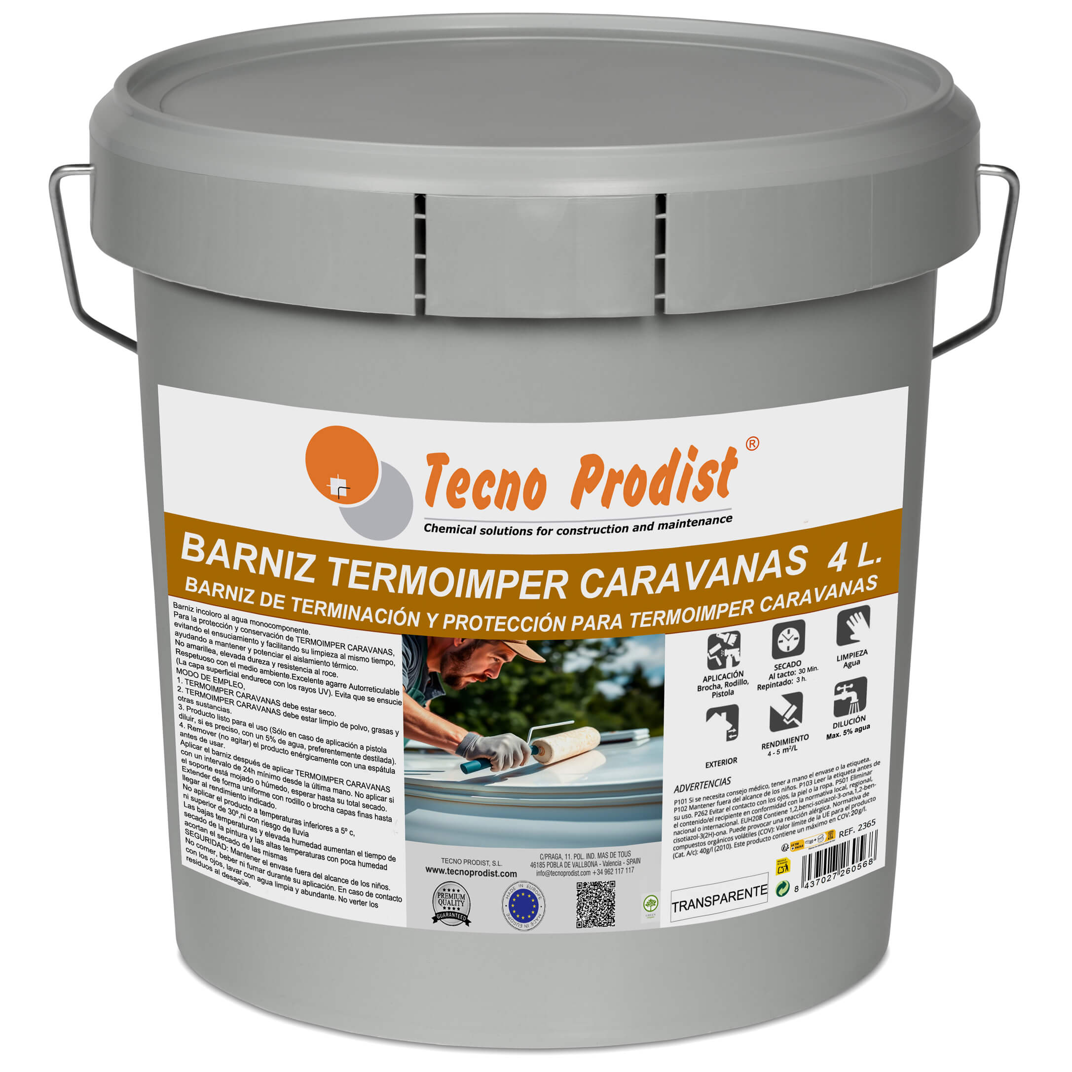 BARNIZ TERMOIMPER CARAVANAS, Barniz Transparente de Protección UV - immagine 2