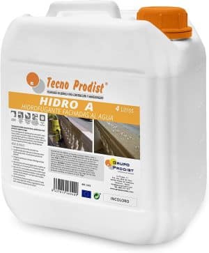 HIDRO A de Tecno Prodist - Impermeabilizante Transparente al agua, Hidrofugante para fachada, teja, ladrillo y piedra