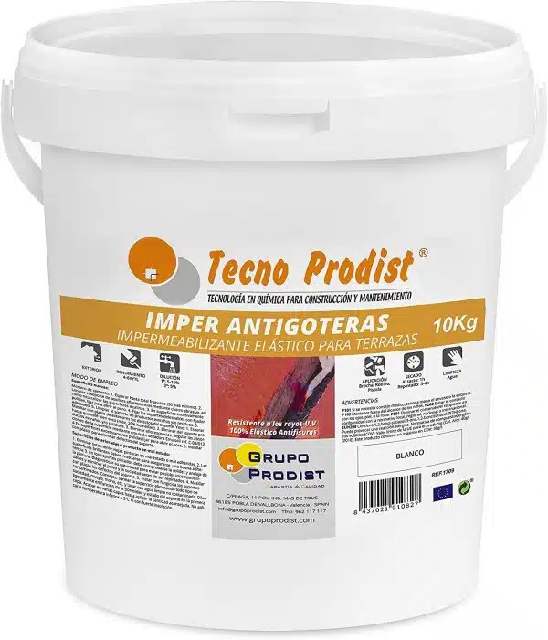 IMPER ANTIGOTERAS de Tecno Prodist - Impermeabilizante elástico para terrazas - caucho - impermeabilización y rehabilitación