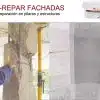 M-REPAR FACHADAS de Tecno Prodist - Mortero estructural para fachadas, cornisas, pilares - Con fibras especiales