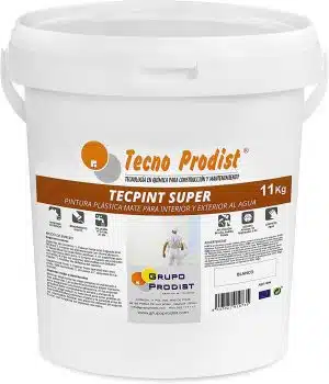 TECPINT SUPER de Tecno Prodist - Pintura al agua para interior y exterior - Alta blancura - Lavable - Fácil aplicación