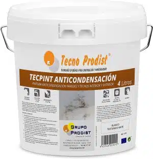 Pintura anticondensación TECPINT ANTICONDENSACIÓN de Tecno Prodist - Pintura Anti-condensación al Agua - Interior y Exterior - Paredes y Techos (BLANCO)