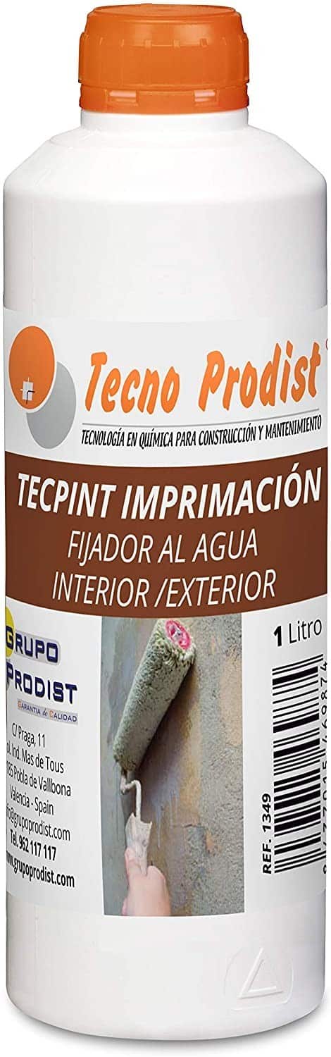 TECPINT IMPRIMACIÓN de Tecno Prodist - Fijador al Agua sellante - Incolora - Pintar paredes Exterior e Interior - Alto anclaje