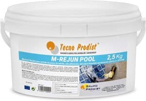 M-REJUN POOL de Tecno Prodist - Mortier flexible pour le scellement des joints de carrelage et de gresite dans les piscines, pour une immersion permanente.
