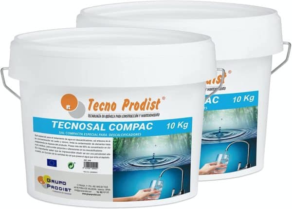 TECNOSAL COMPAC de Tecno Prodist - Sal compacta Especial para descalcificadores - Pastillas, fácil aplicación, más Comodidad