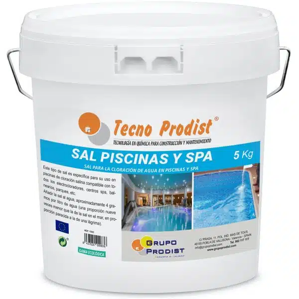 TECNOSAL PISCINAS y SPA de Tecno Prodist - Sal Especial para la Cloración Salina y Natural de Piscinas, SPA y Jacuzzis