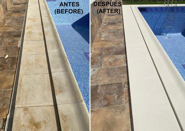 RENOVATEC CORONA de Tecno Prodist - Pintura renovación bordes piscinas y piedra coronación - Antideslizante - Alta resistencia