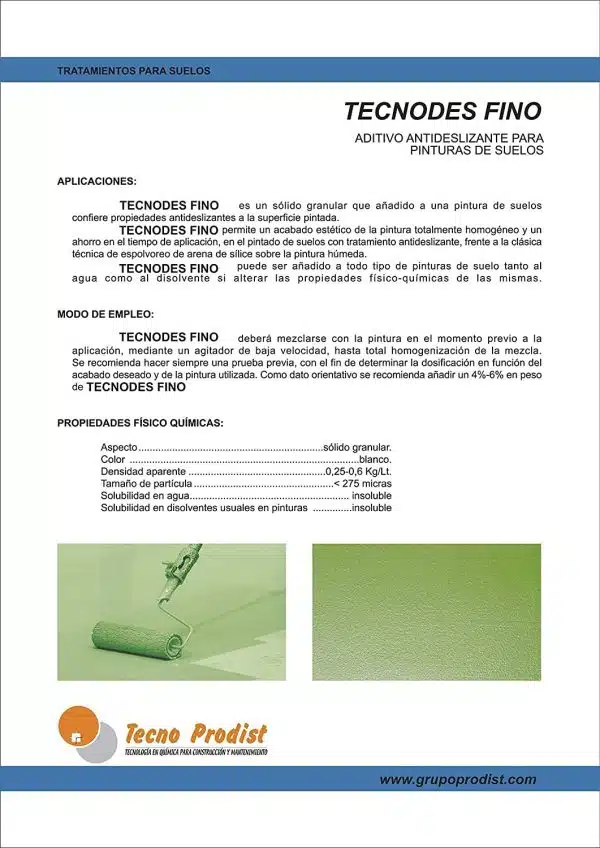 TECNODES de Tecno Prodist - Aditivo antideslizante en polvo para pinturas para suelos