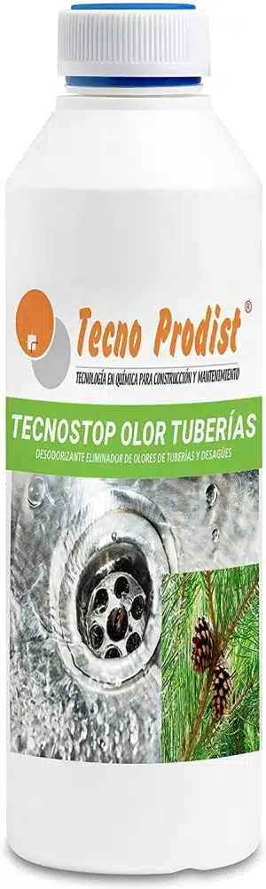 Producto para quitar olor tuberías​ TECNO STOP OLOR TUBERIAS de Tecno Prodist - Neutralizador, eliminador de olores de tuberías, desagües y fosas sépticas