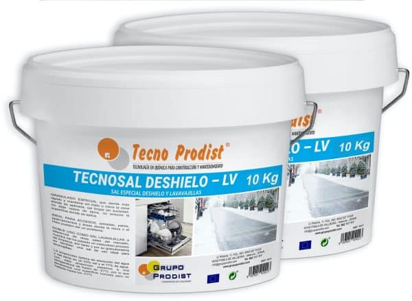 TECNOSAL DESHIELO de Tecno Prodist - Sal derretir hielo y nieve, caminos, aparcamientos, carreteras, doble uso, Sal Lavavajillas