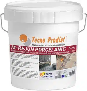 Mortero para lechada impermeable M-REJUN PORCELANIC de Tecno Prodist - Mortero Lechada impermeable azulejos, suelos cerámicos, ladrillos, piedra (Junta 4 a 20mm)