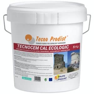 TECNOCEM CAL ECOLOGIC de Tecno Prodist - Mortero ecológico a la cal, Extratranspirable, antihumedad, impermeable y antimoho