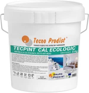 TECPINT CAL ECOLOGIC de Tecno Prodist - Pintura ecologica a la cal exterior e interior al agua,natural,transpirable,sin olor.