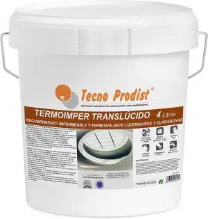 Impermeabilizante traslúcido, aislante térmico TERMOIMPER TRANSLÚCIDO de Tecno Prodist - Impermeabilizante traslúcido, elástico, aislante térmico, claraboyas, lucernarios