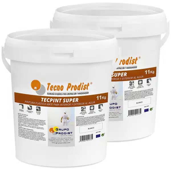 TECPINT SUPER - Tecno Prodist - Pintura al agua para interior y exterior - Alta blancura - Lavable - Fácil aplicación