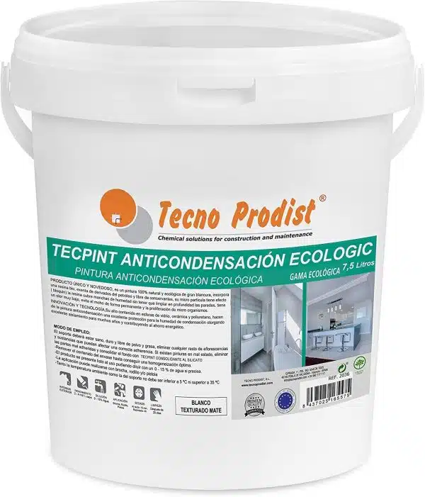 TECPINT ANTICONDENSACIÓN ECOLOGIC - Tecno Prodist - Pintura ecológica anti-condensación interior - exterior, Transpirable