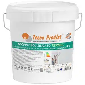 Pintura silicato para interior exterior, transpirable TECPINT SOL-SILICATO TERMIC - Pintura al silicato ecológica, mineral, interior - exterior, Transpirable - térmica